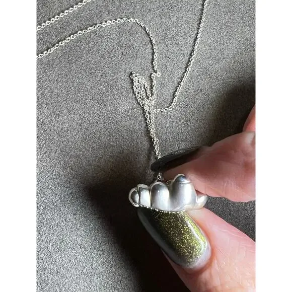 Tiffany & Co. Teddy Bear with Ribbon Bow Necklace on 16 inch chain - Picture 5 of 5